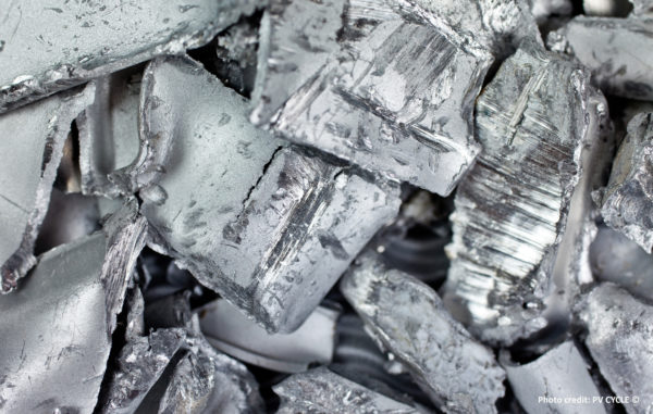 Recovered aluminum from PV modules